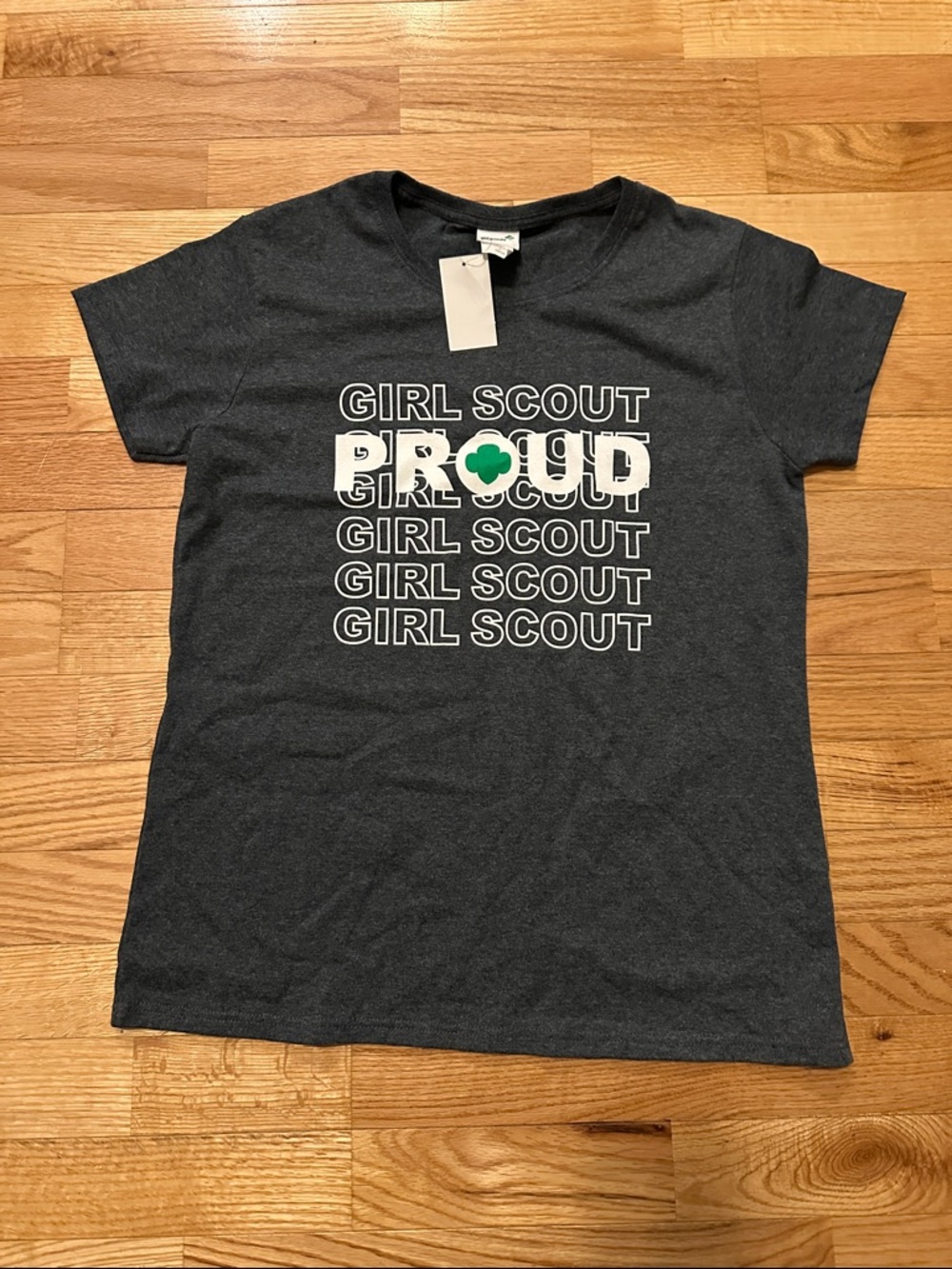Girl Scout Proud Short Sleeve Tee - Charcoal Gray